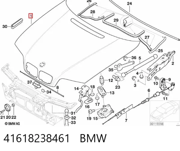 Капот 41618238461 BMW