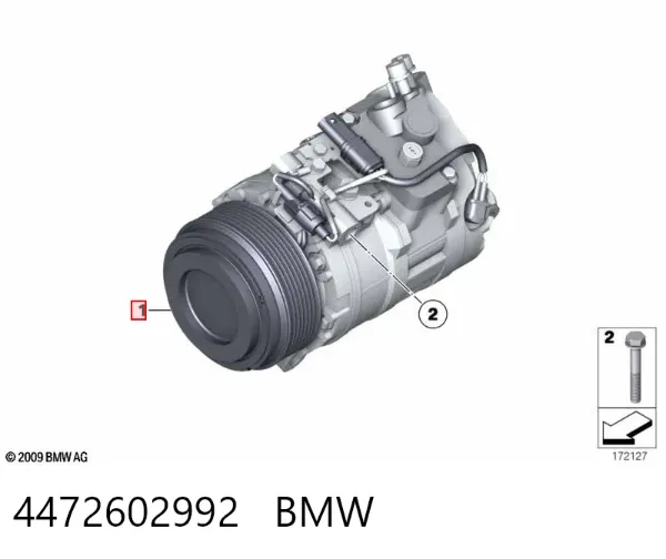 Компресор кондиціонера 4472602992 BMW