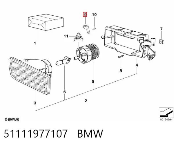  51111977107 BMW
