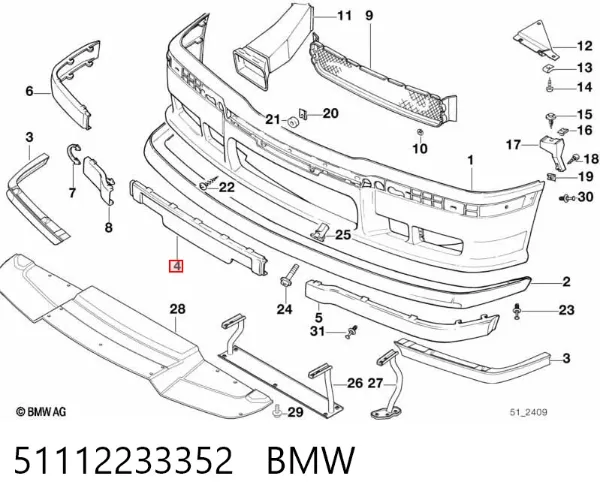  51112233352 BMW