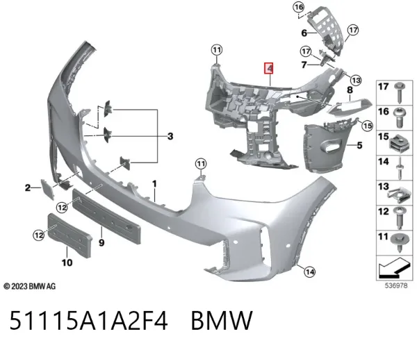  51115A1A2F4 BMW