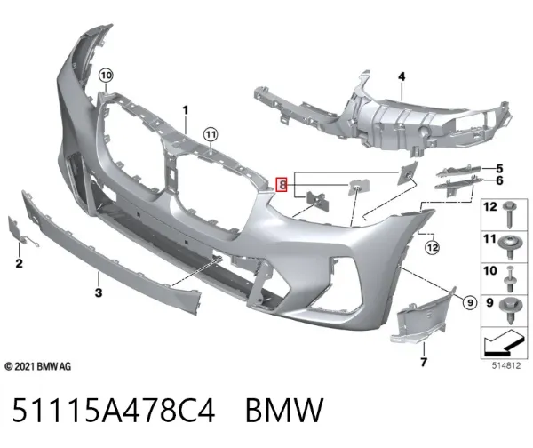  51115A478C4 BMW