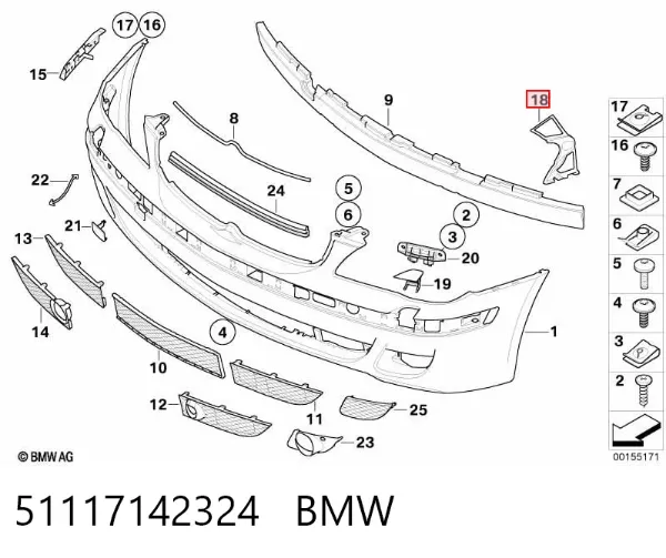  51117142324 BMW