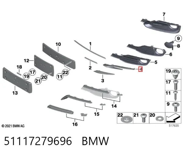  51117279696 BMW