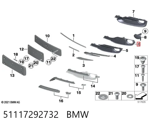  51117292732 BMW