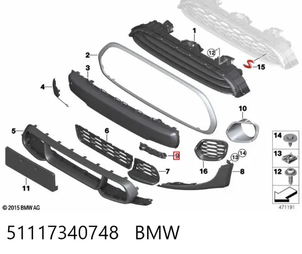  51117340748 BMW