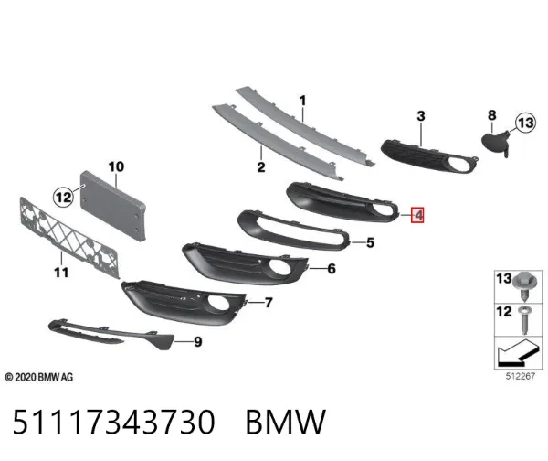  51117343730 BMW