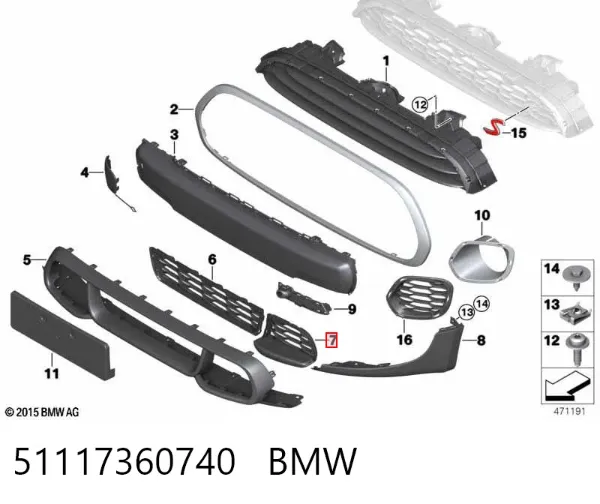  51117360740 BMW