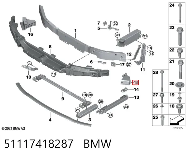  51117418287 BMW