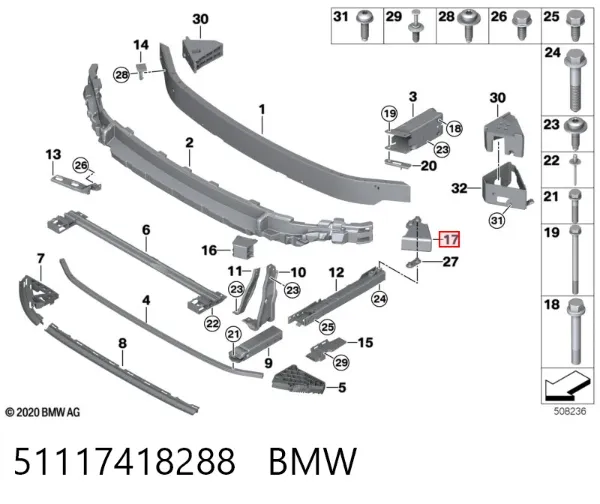  51117418288 BMW