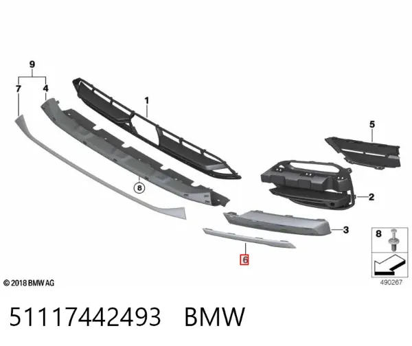  51117442493 BMW