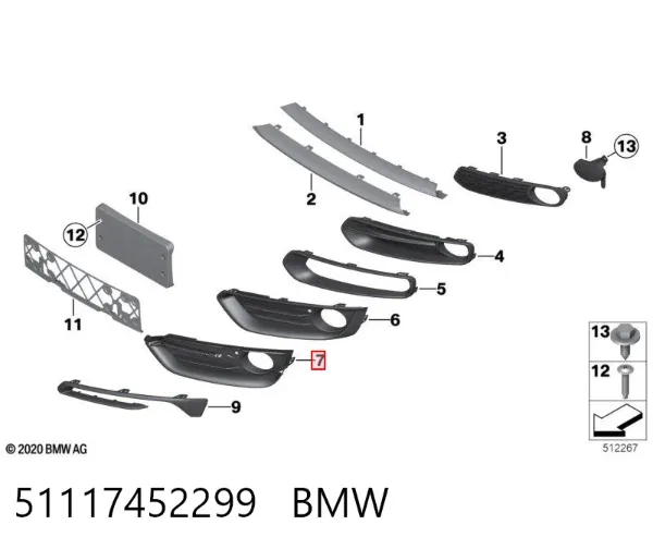  51117452299 BMW
