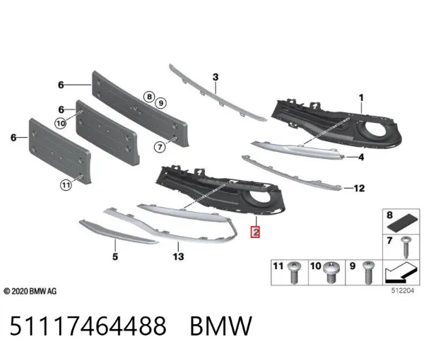  51117464488 BMW