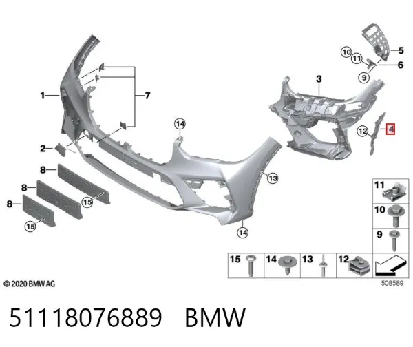  51118076889 BMW