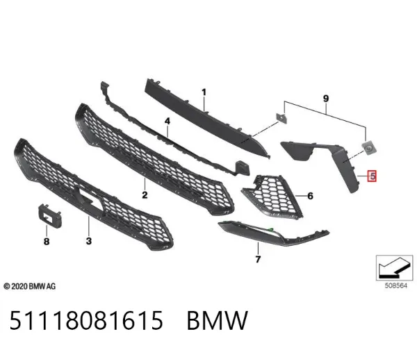  51118081615 BMW