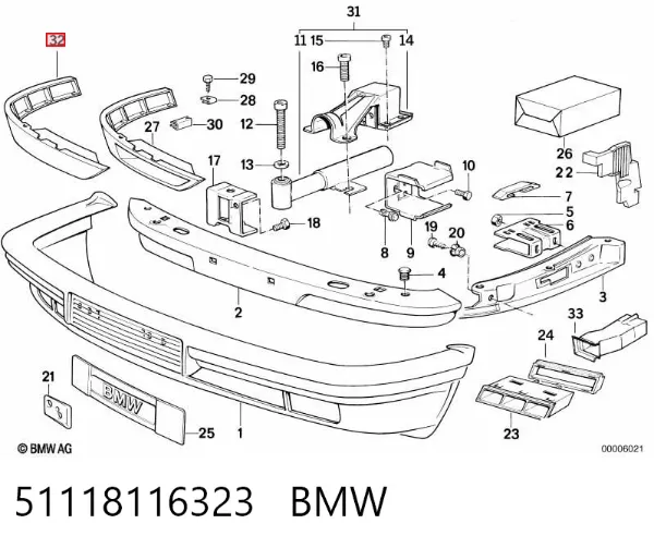  51118116323 BMW