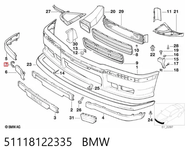  51118122335 BMW
