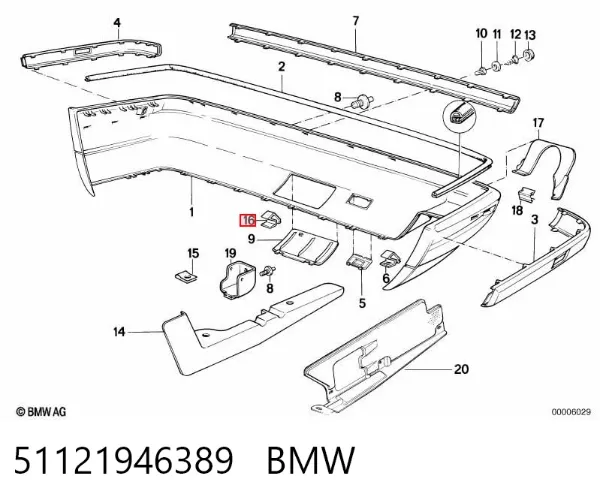  51121946389 BMW