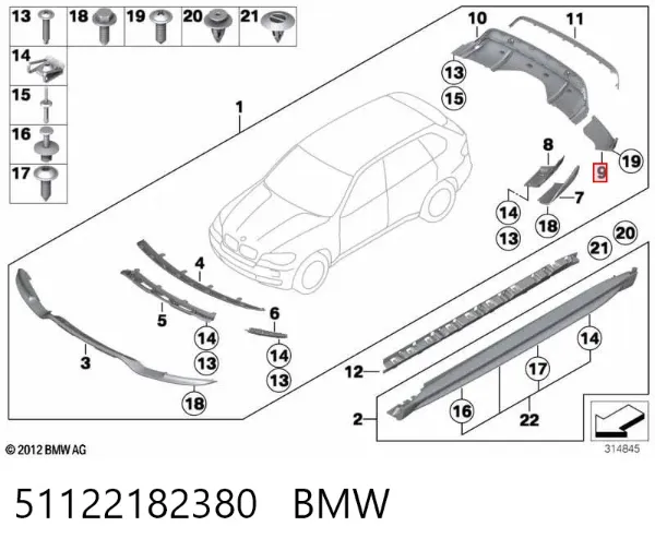  51122182380 BMW