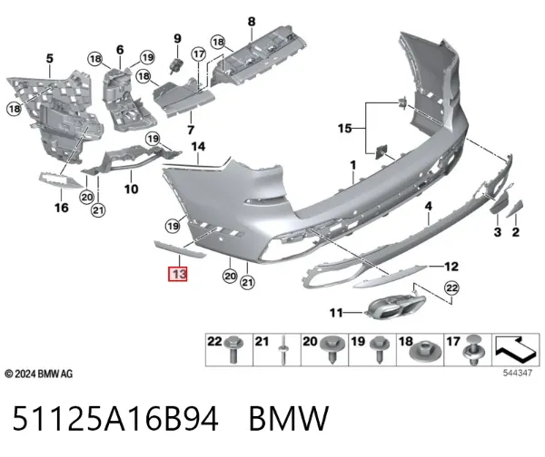  51125A16B94 BMW
