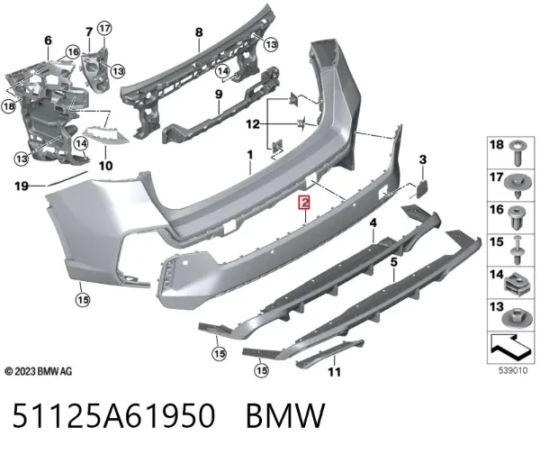  51125A61950 BMW
