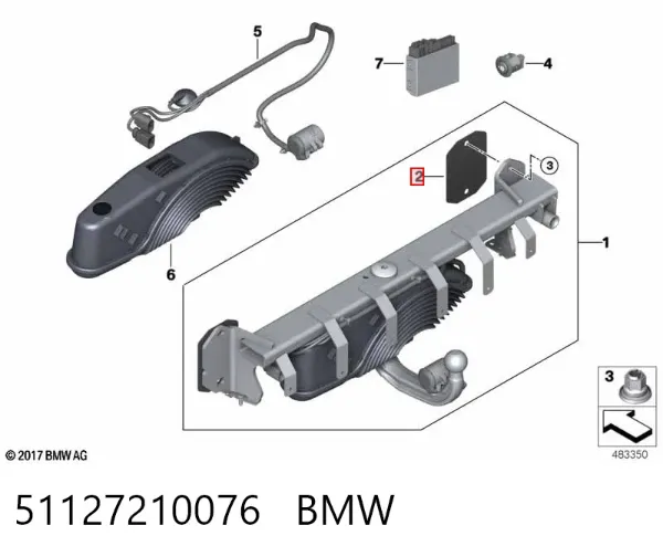 Прокладка адаптера маслянного фільтра 51127210076 BMW