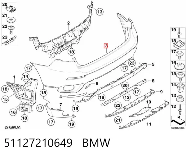 Задній бампер BMW X6 E71