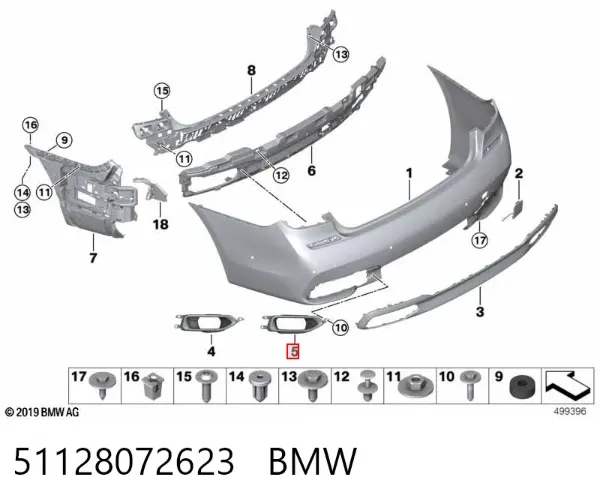  51128072623 BMW