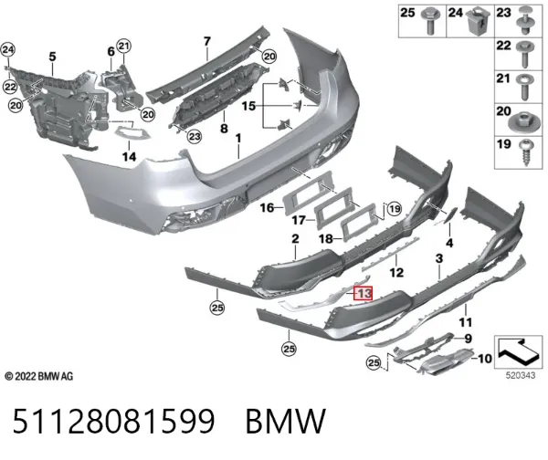  51128081599 BMW