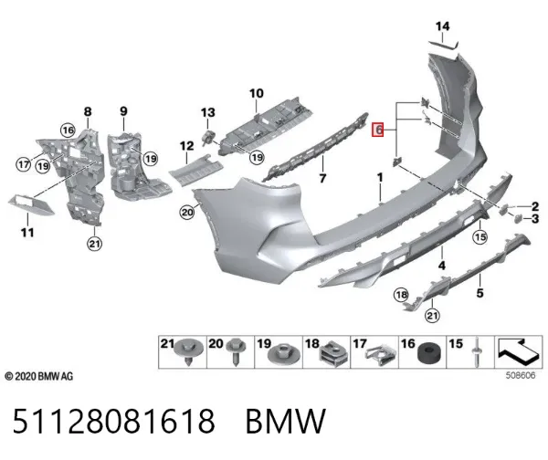  51128081618 BMW