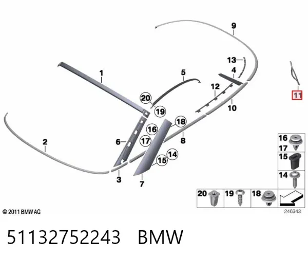  51132752243 BMW