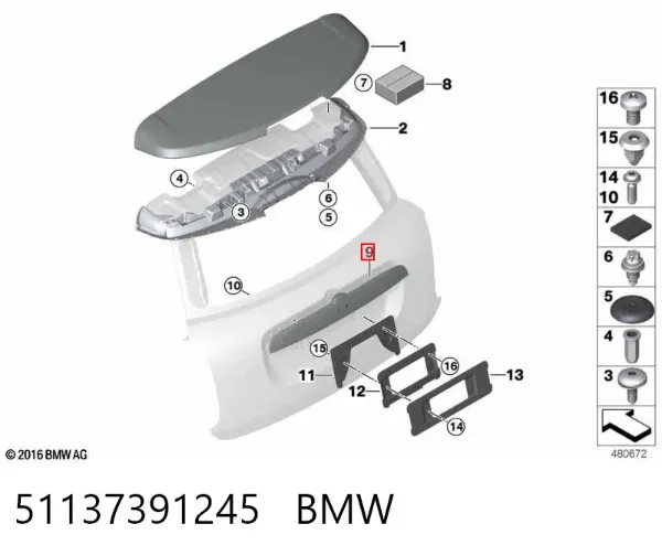  51137391245 BMW