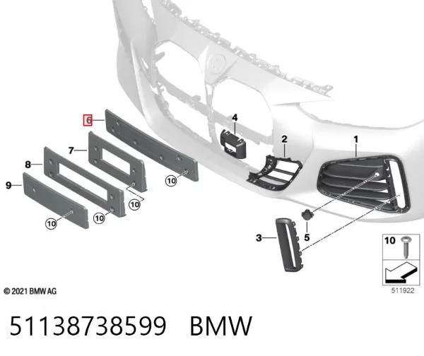  51138738599 BMW