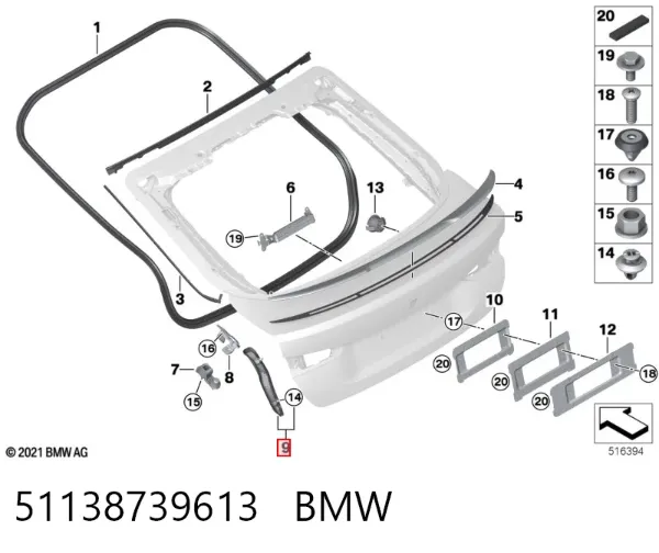  51138739613 BMW