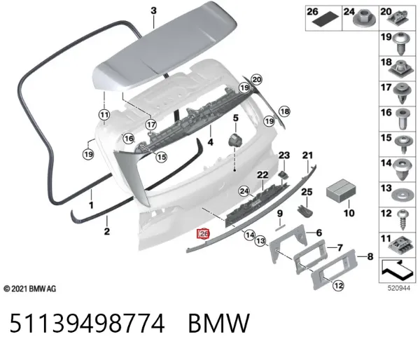  51139498774 BMW
