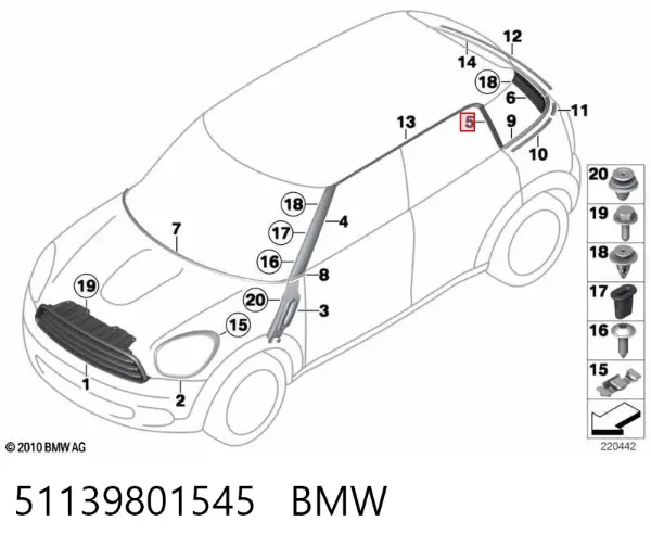  51139801545 BMW