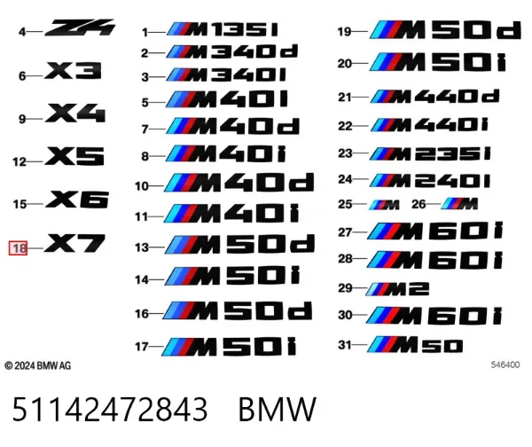  51142472843 BMW