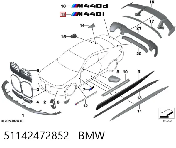  51142472852 BMW