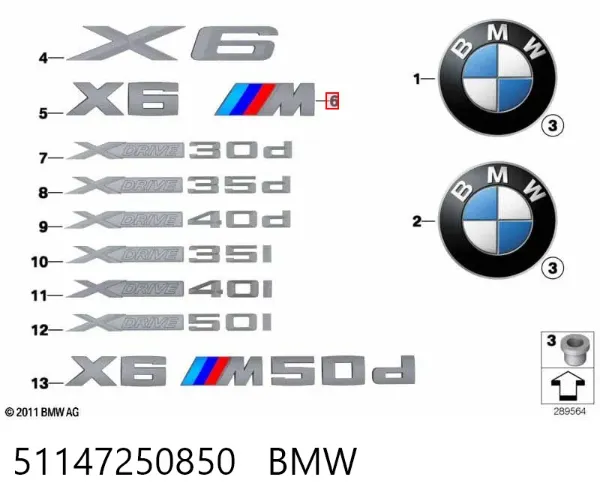  51147250850 BMW