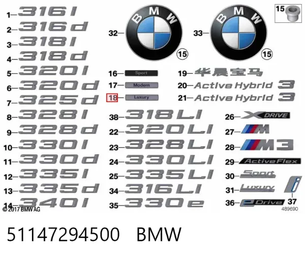  51147294500 BMW