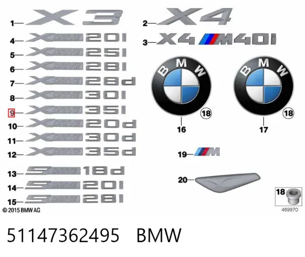  51147362495 BMW