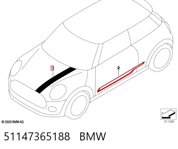  51147365188 BMW
