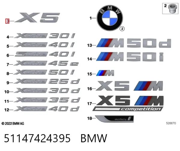  51147424395 BMW