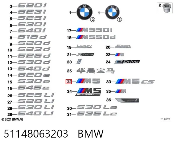  51148063203 BMW