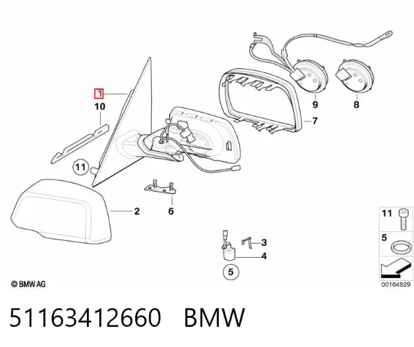 Дзеркало праве BMW X3 E83