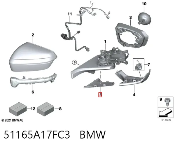  51165A17FC3 BMW