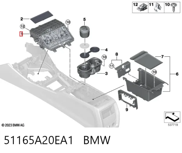  51165A20EA1 BMW