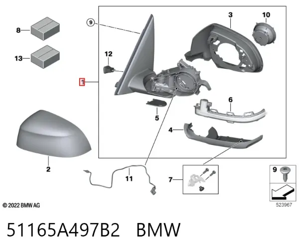  51165A497B2 BMW