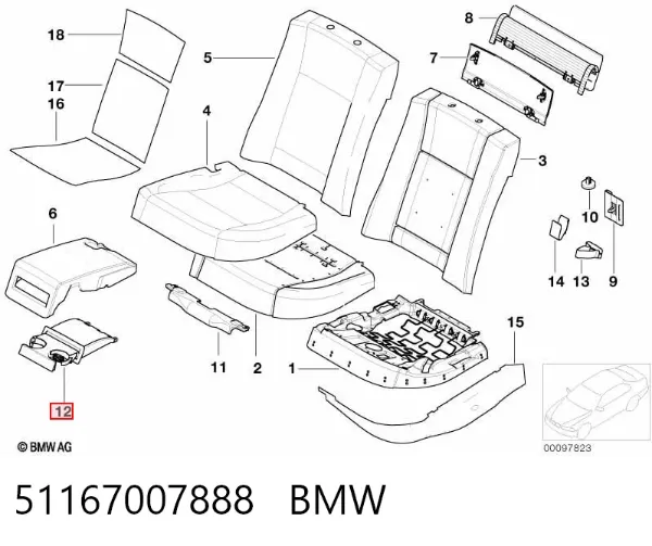  51167007888 BMW