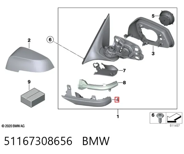  51167308656 BMW